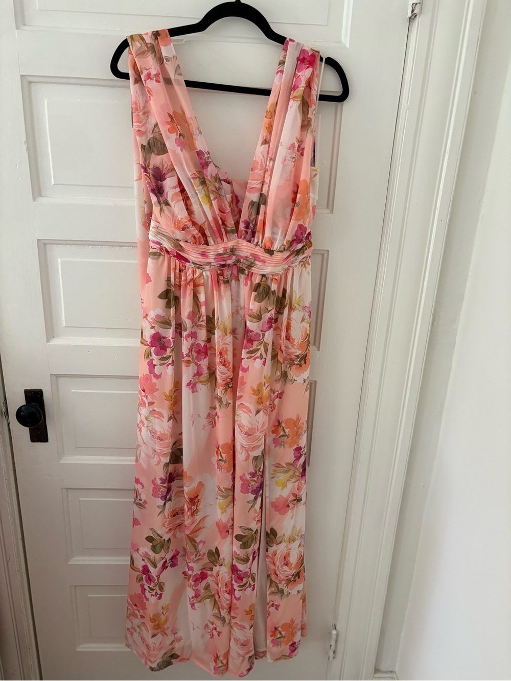 Birdy Grey Coral Sunset Peonies Convertible Dress